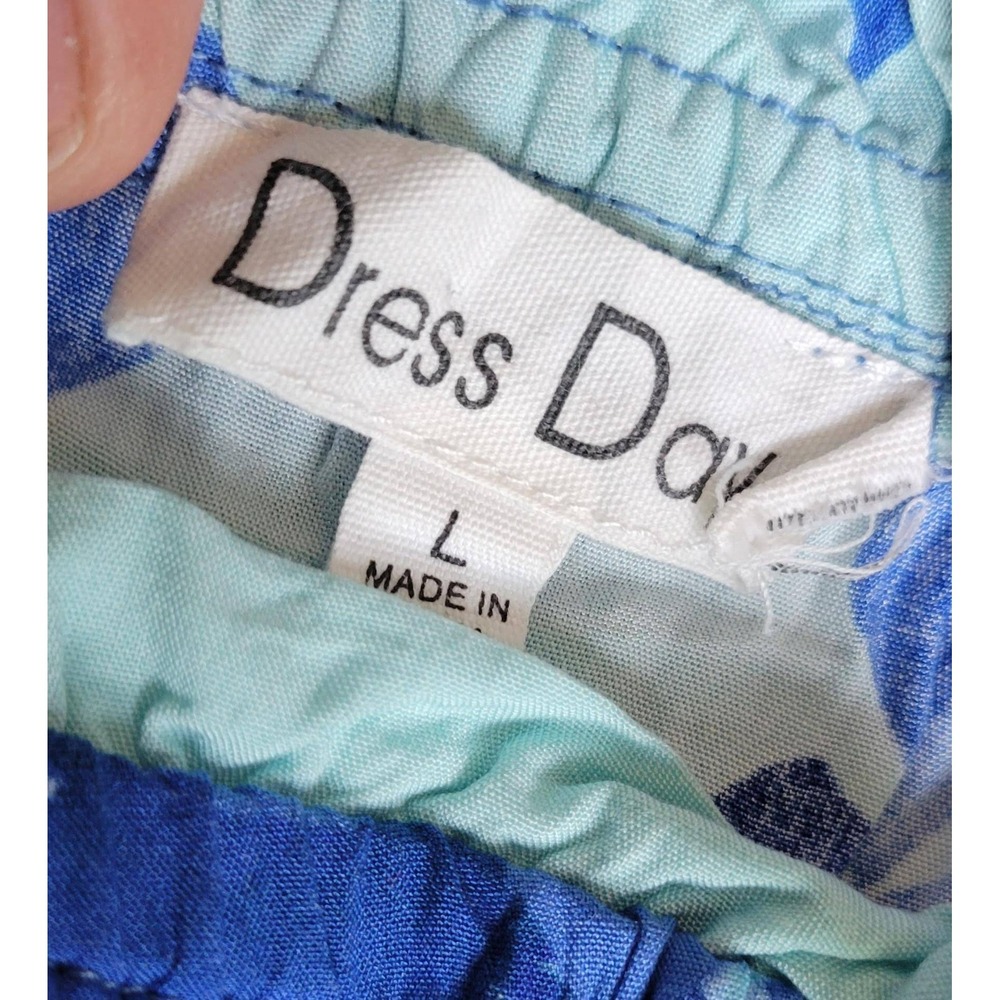 Dress Day Blue Floral Strapless Dress - Picture 3 of 7
